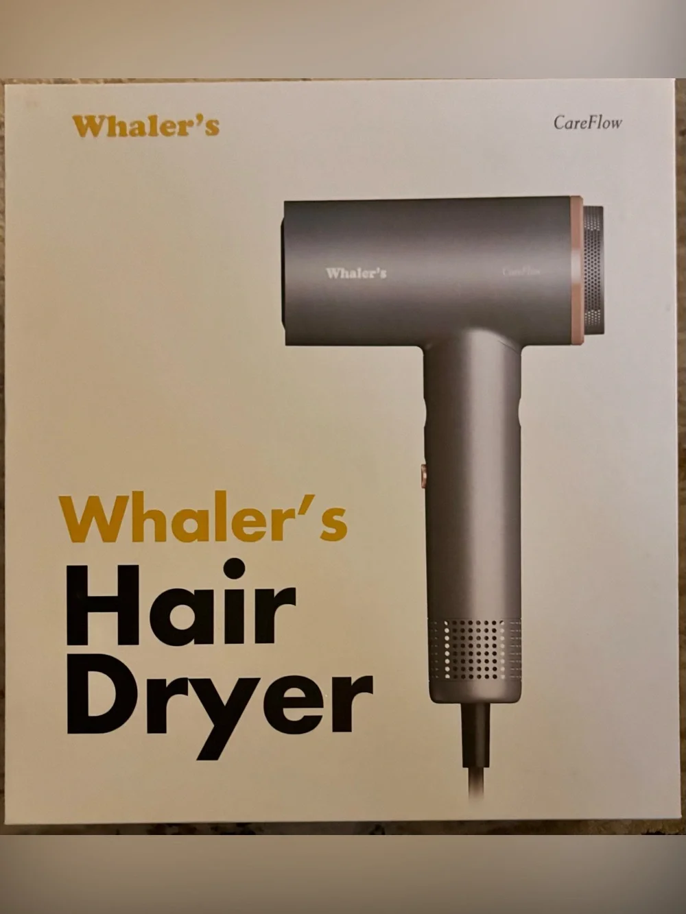 Brand New! Whalers CareFlow High Speed Ionic Hair Dryer